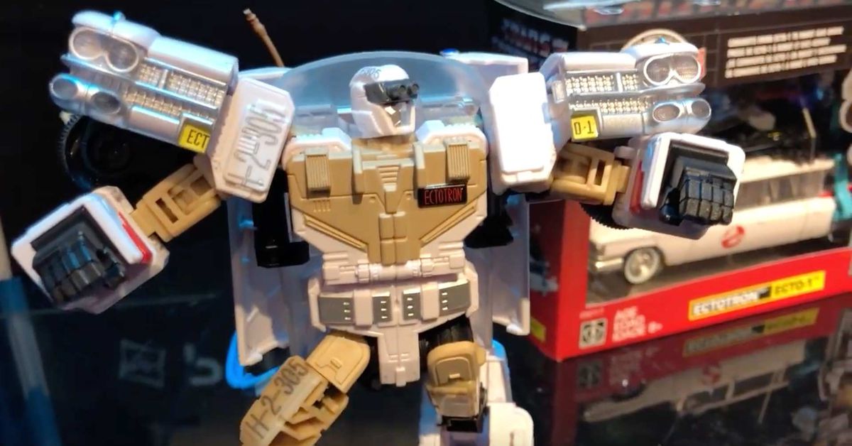 Ectotron Transformers Ghostbusters Crossover Figure Available