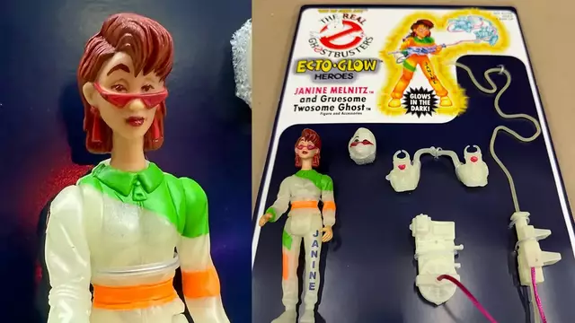 Custom Real Ghostbusters Ecto-Glow Janine Figure Sells for $1,205 in Charity Auction